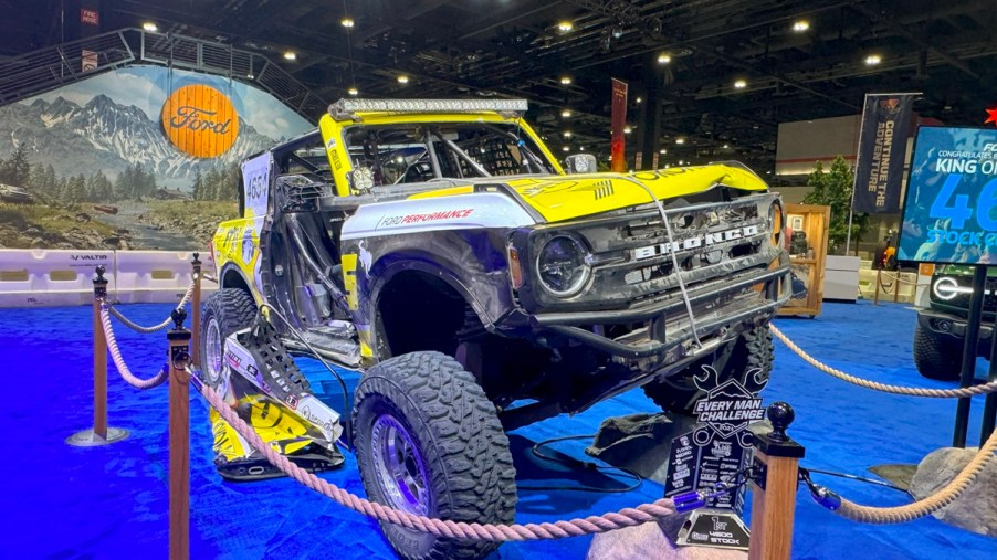 The 2023 Ford Bronco on display at the Chicago Auto Show