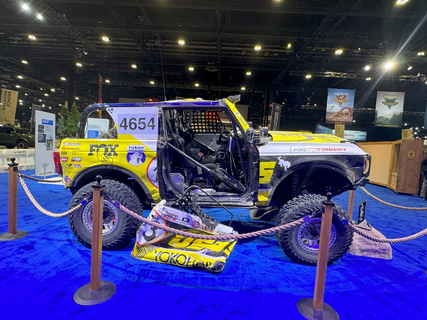 The 2023 Ford Bronco with a missing door