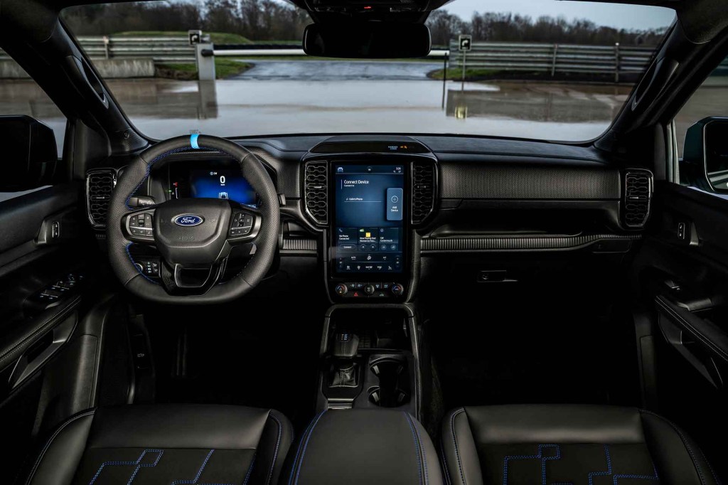 The 2024 Ford Ranger MS-RT interior and dash