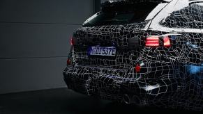 The all-new G99 BMW M5 Touring shows off its hatch.