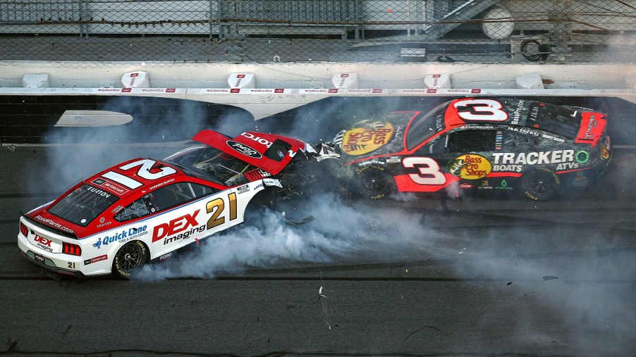 Harrison Burton and Austin Dillon Crash early in the 2024 Daytona 500