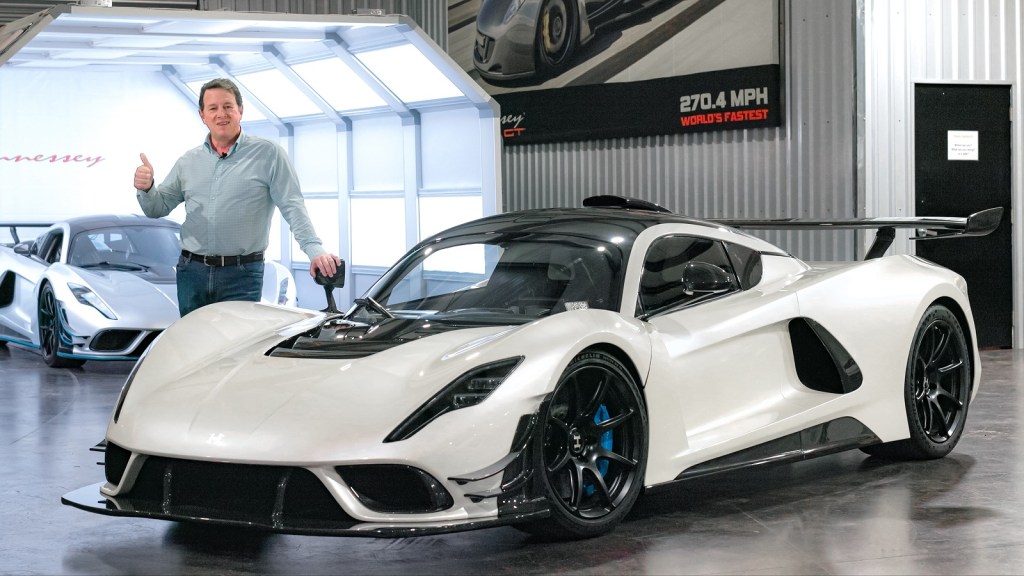 John Hennessey pictured with the Hennessey Venom F5