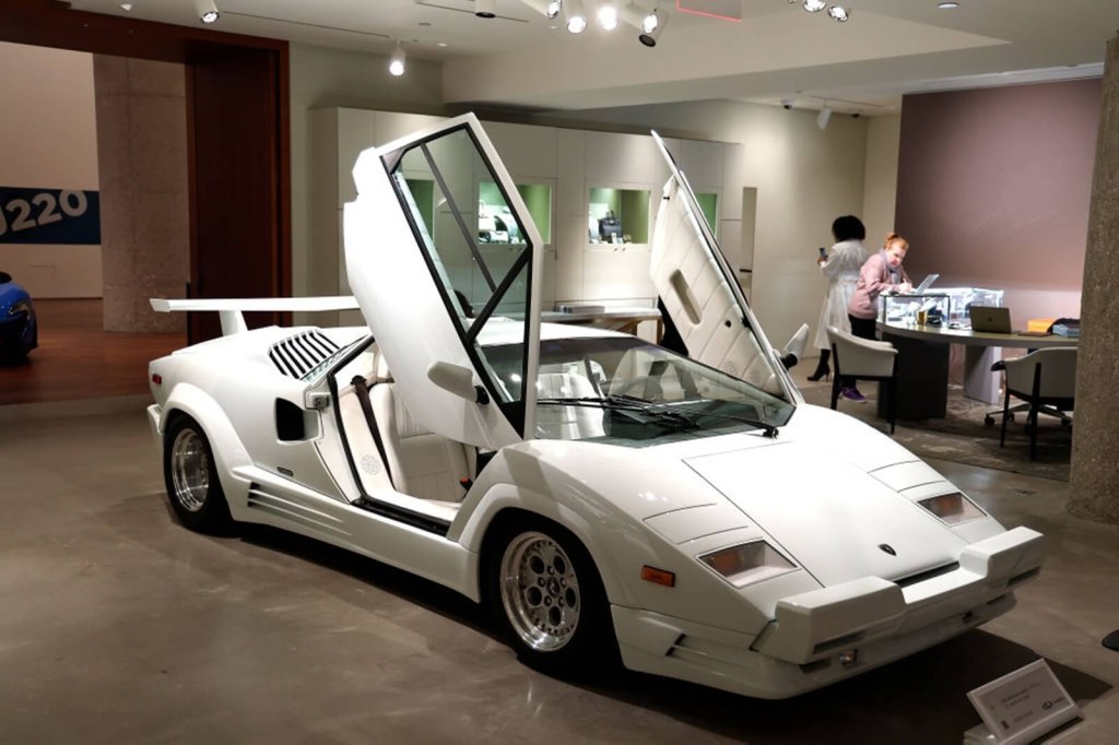 One of the best movie cars from 'The Wolf of Wall Street', a Lamborghini Countach for sale. 