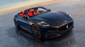 A new Maserati GranCabrio shows off fascia and lights.