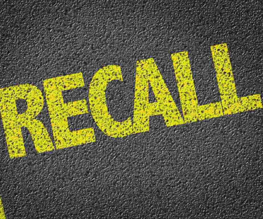 What causes a vehicle recall?