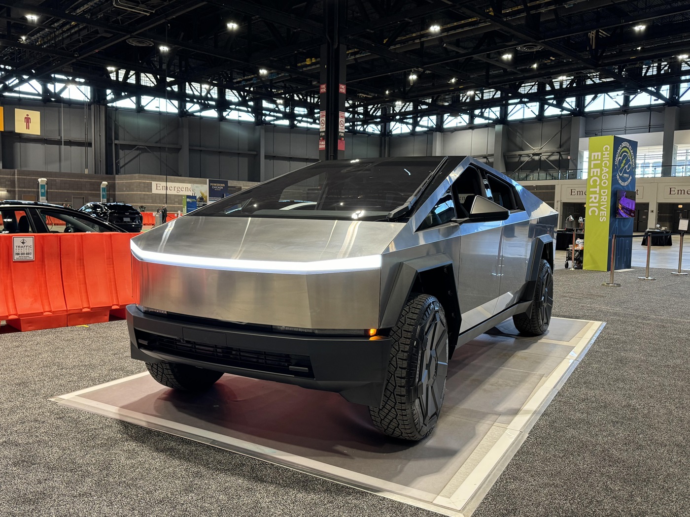 The Tesla Cybertruck at the Chicago Auto Show