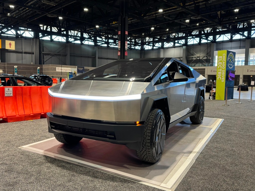 The Tesla Cybertruck at the Chicago Auto Show