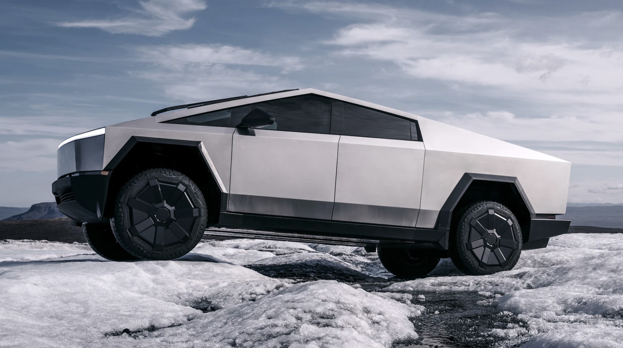 The Tesla Cybertruck off-roading