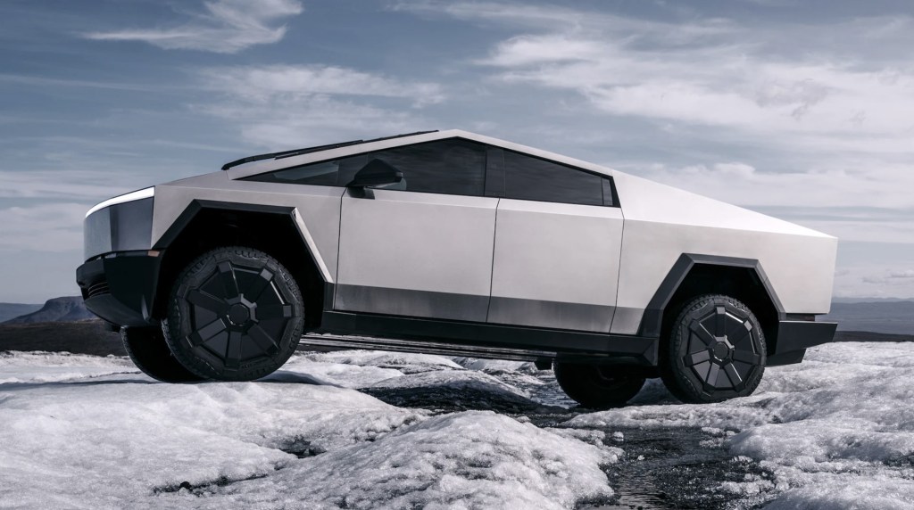 The Tesla Cybertruck off-roading