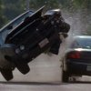 A 1969 Pontiac GTO from "The Punisher" flips in an on-screen stunt.