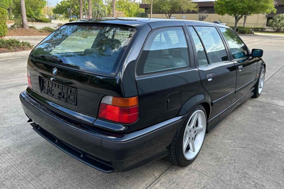 Black BMW wagon