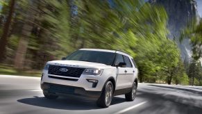 The 2019 Ford Explorer on the road