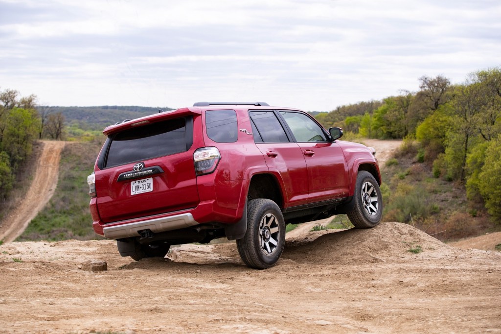 A red 2019 Toyota 4Runner TRD Off Road