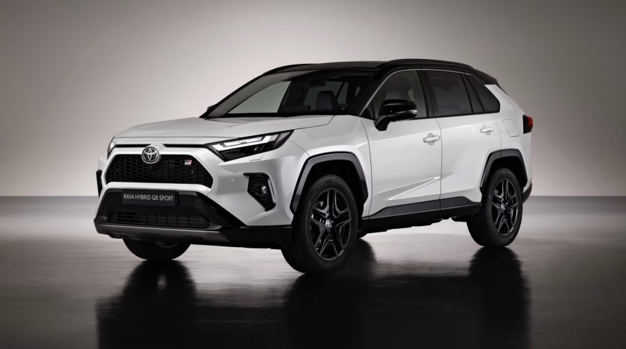 The 2021 Toyota RAV4 on display