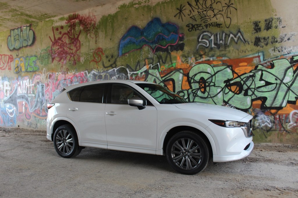 The 2024 Mazda CX-5 near graffiti 