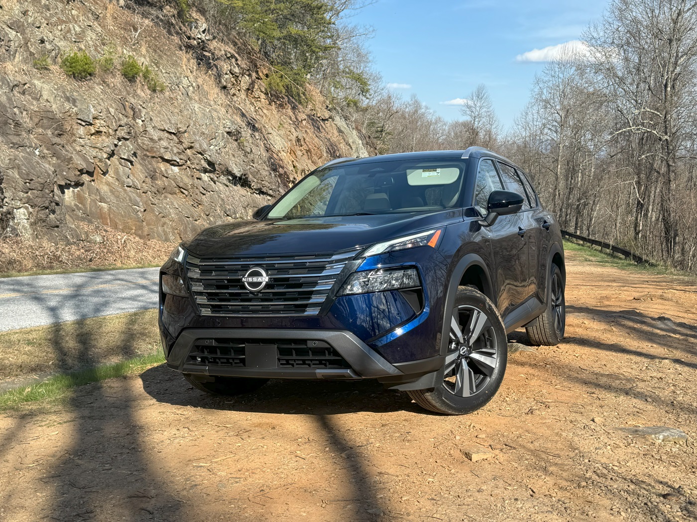 The 2024 Nissan Rogue in mud