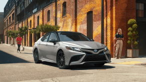 The 2024 Toyota Camry in the city