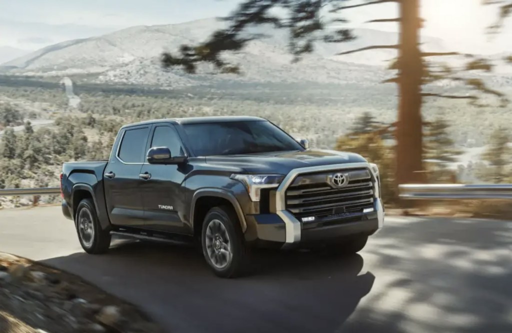 The 2024 Toyota Tundra on the road