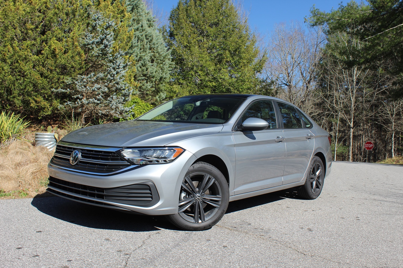 The 2024 Volkswagen Jetta near trees