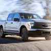 The 2024 Ford F-150 Lightning on the road