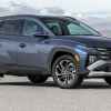 The 2025 Hyundai Tucson parked on pavement