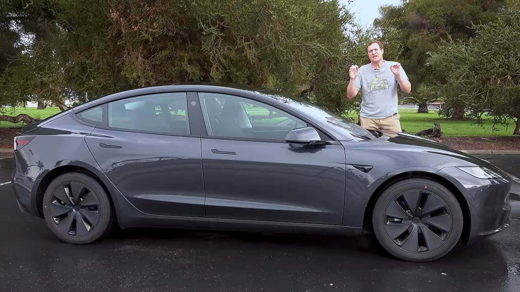 Doug DeMuro reviews a 2024 Tesla Model 3.