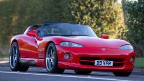 A First-gen Dodge Viper requires the work of a good driver to negotiate corners without oversteer.