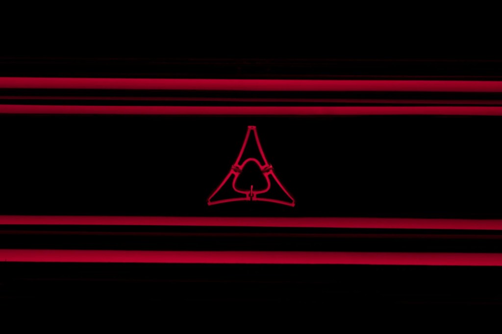 The Fratzog emblem on the Dodge Charger SRT EV.