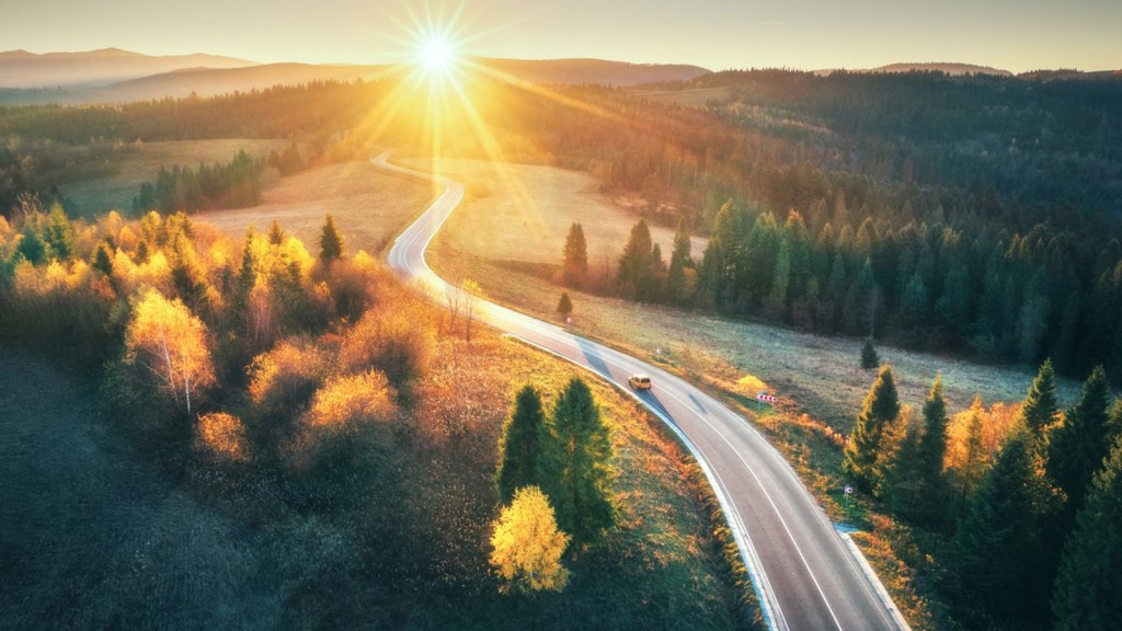 Gorgeous Highway at Sunrise could be a great spring break road trip route.