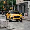 A Jaguar F-PACE SVR in Sorrento Yellow is a cousin of the E-PACE.