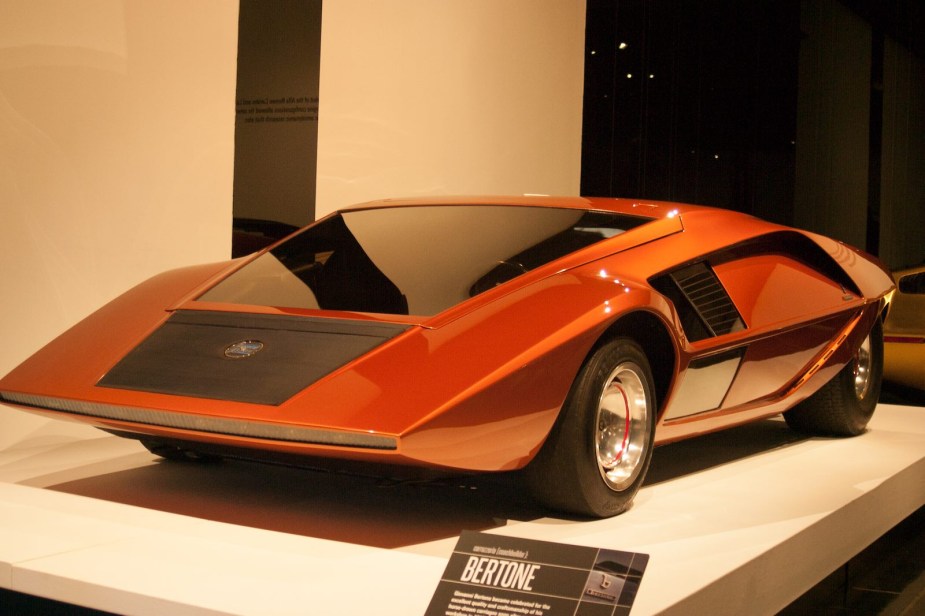 Red Lancia supercar concept