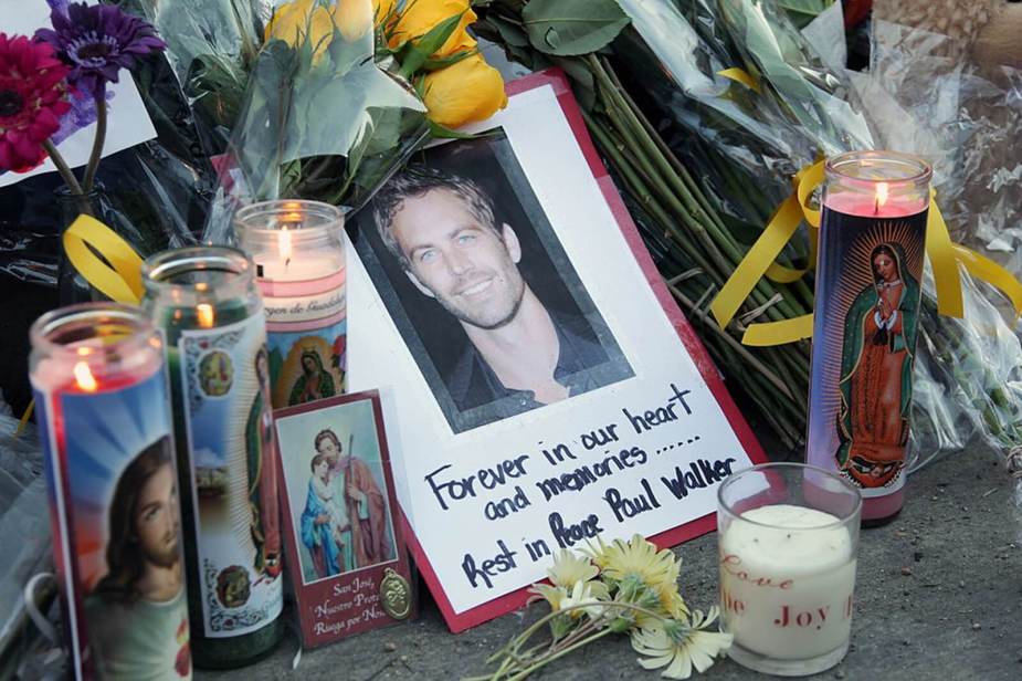 Paul Walker, an action star who met their death behind the wheel, has a shrine erected by fans.