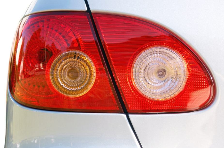 A Toyota shows off its turn signal and brake light housing.