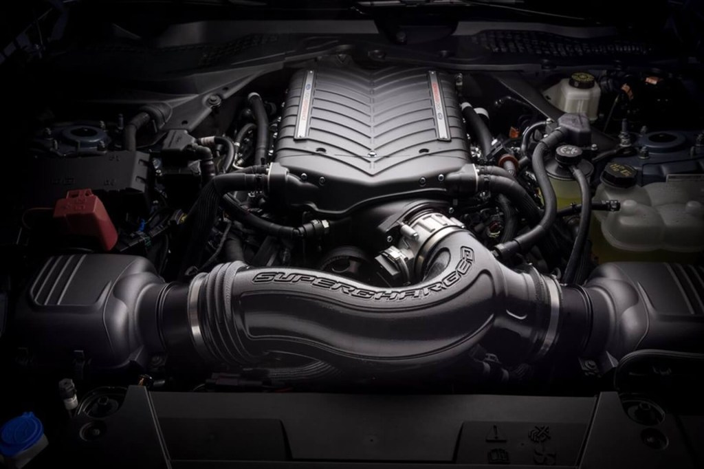 An S650 Ford Mustang supercharged with a Whipple Supercharger from the FP800S.