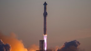 The SpaceX Starship during launch