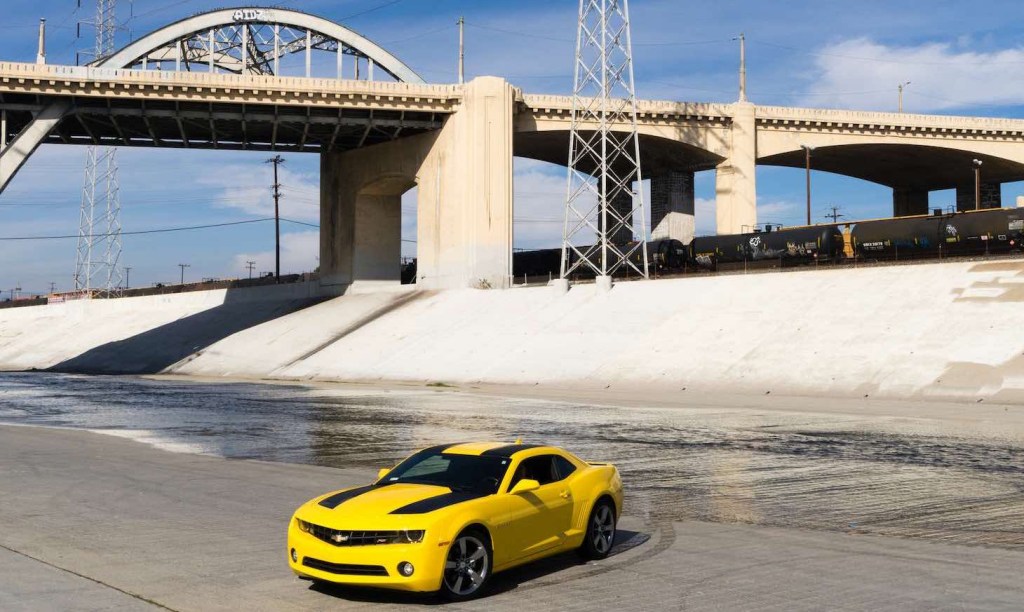 Stolen yellow Chevrolet Camaro abandoned in Los Angeles after theft