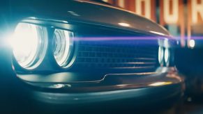 A Dodge Challenger shows off its front fascia in 'The Fall Guy'.