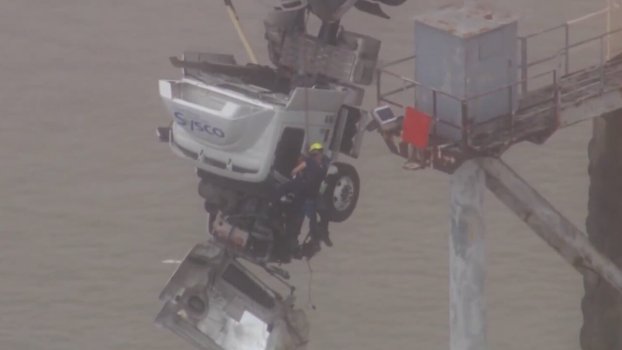 Kentucky Firefighter Rescues Truck Driver Dangling Off Bridge