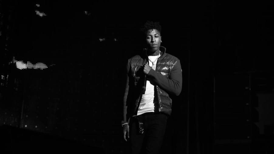 YoungBoy Never Broke Again performs on-stage.