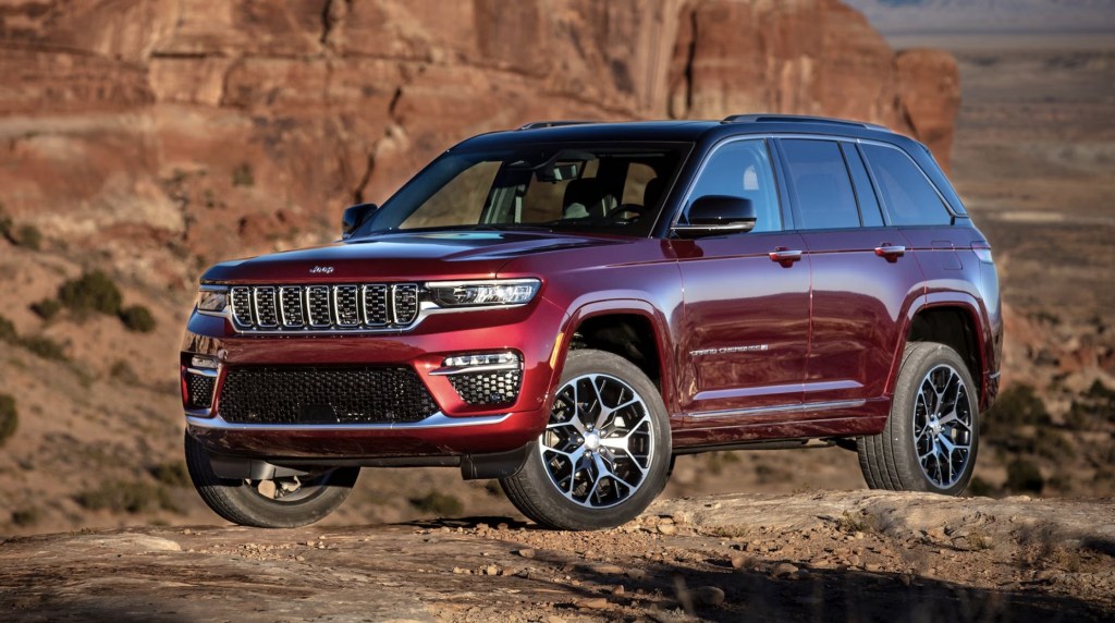 The 2024 Jeep Grand Cherokee off-roading 