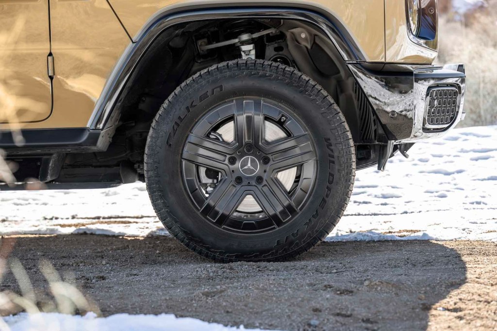 Rim of an electric Mercedes-benz g wagon