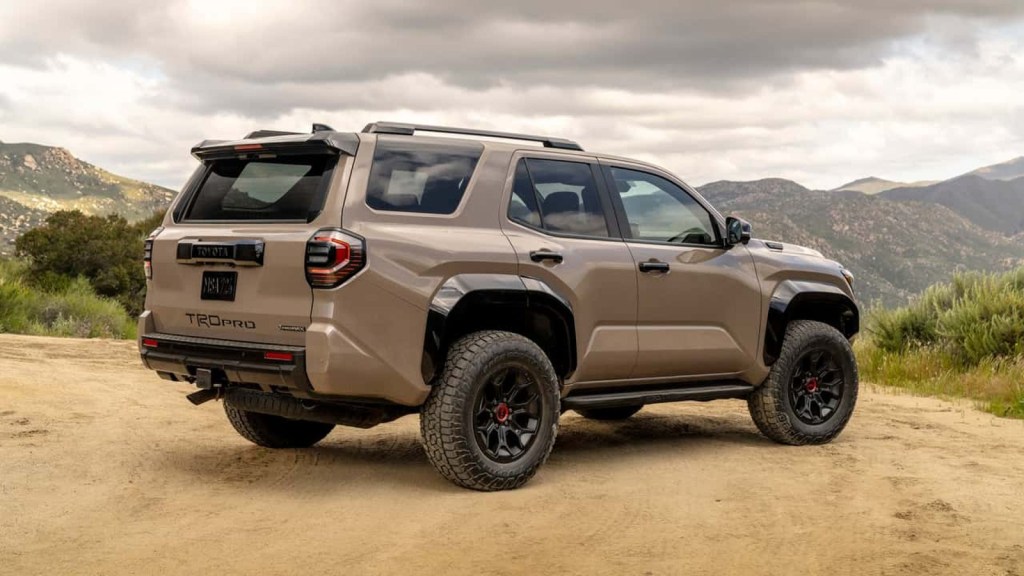2025 Toyota 4Runner TRD Pro posed on top of a hill