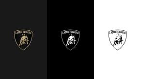 The new Lamborghini Logo in three shades.
