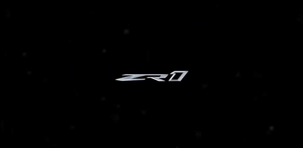 A teaser shows off the upcoming Corvette ZR1's badge.