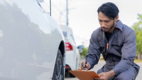 Auto inspections and car decals are required in most states. However, some are doing away with inspection sticks