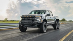 The Ford VelociRapter 6x6 on the road