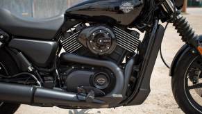 A Harley-Davidson Street 750, the motorcycle Captain America rides in 'Avengers: Age of Ultron' shows off its V-Twin.