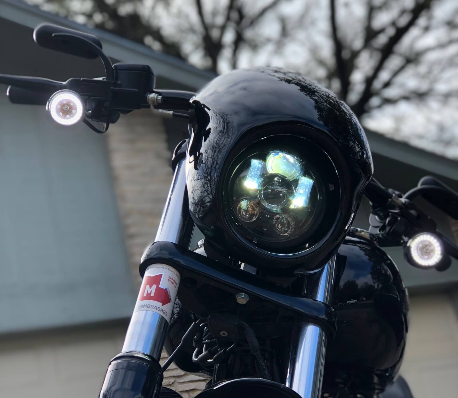 A Harley-Davidson Low Rider S shows off its quarter fairing.