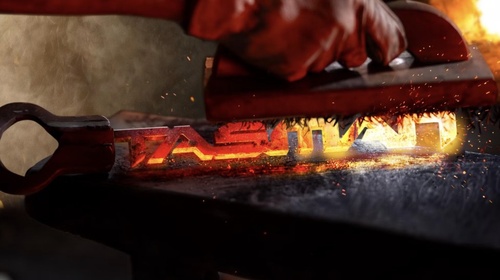 A teaser for the mid-size Kia Tasman truck