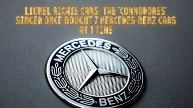 A Mercedes-Benz badge on a car.